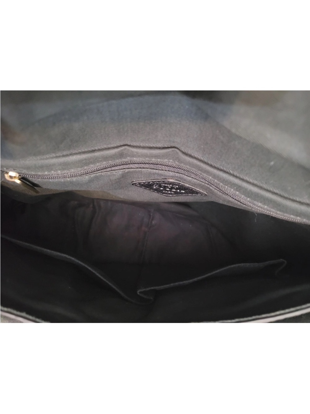 Fossil Peyton Black Leather Crossbody Shoulder Bag Souble Flap - Picture 15 of 16